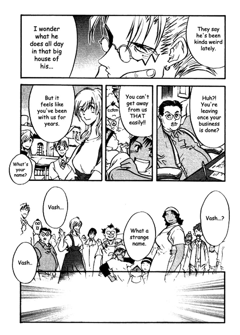 Trigun MAXIMUM Chapter 28 page 8 - Chapter 28: The City, and Then the Banquet of Dogs