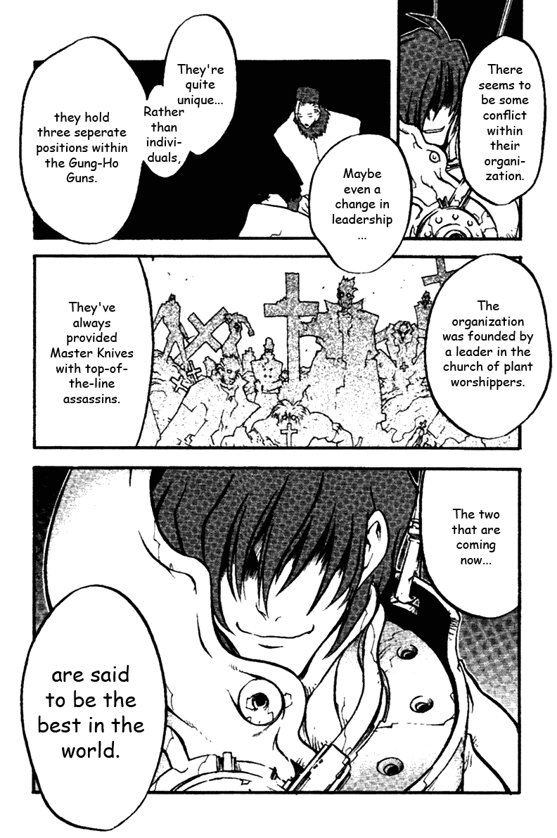 Trigun MAXIMUM Chapter 36 page 12 - Chapter 36: Cross X Assassins