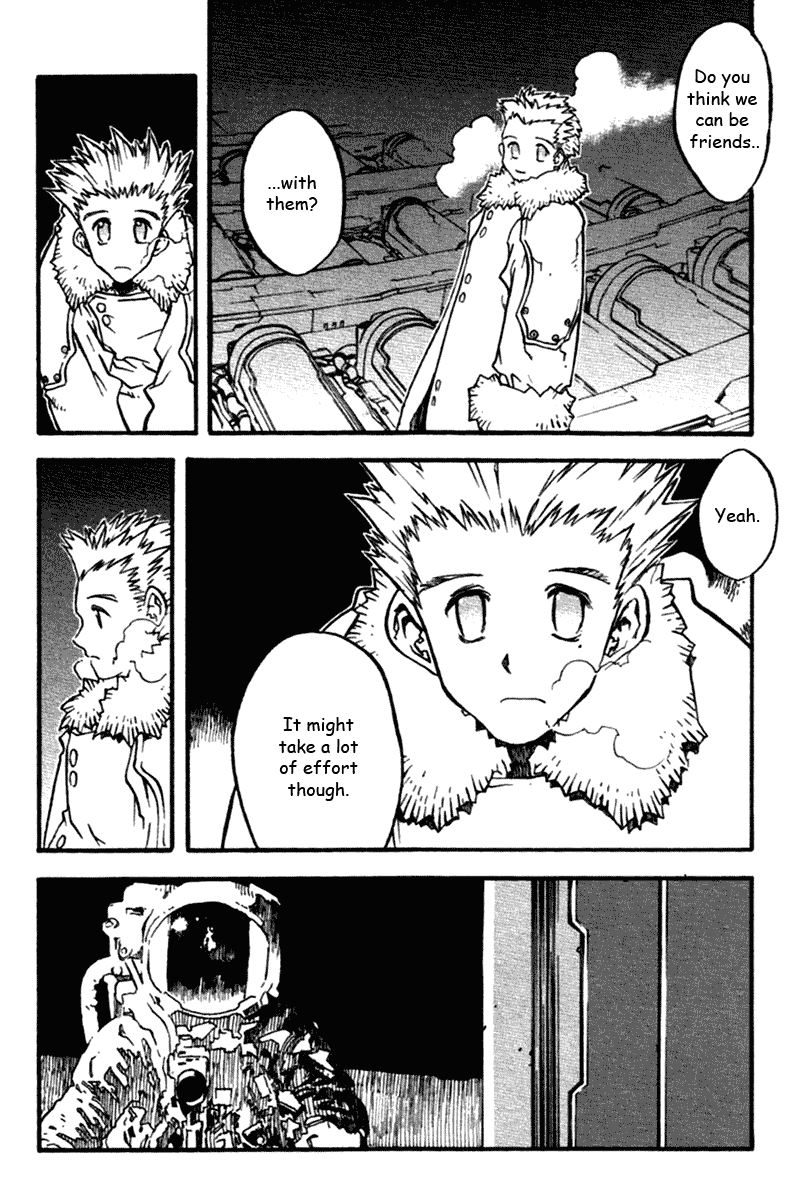 Trigun MAXIMUM Chapter 39 page 22 - Chapter 39: Seeds Voyaging to the Stars, a World Inside a Pod