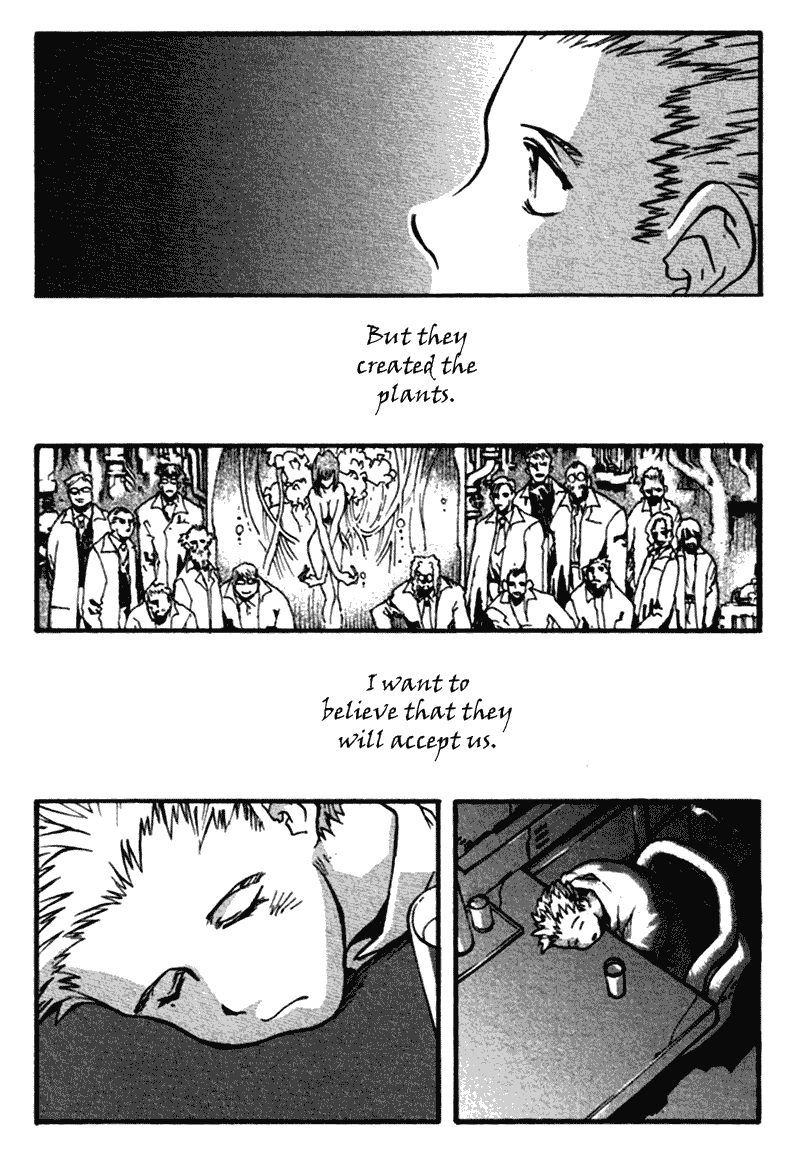 Trigun MAXIMUM Chapter 39 page 24 - Chapter 39: Seeds Voyaging to the Stars, a World Inside a Pod