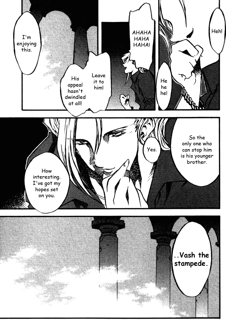 Trigun MAXIMUM Chapter 39 page 8 - Chapter 39: Seeds Voyaging to the Stars, a World Inside a Pod