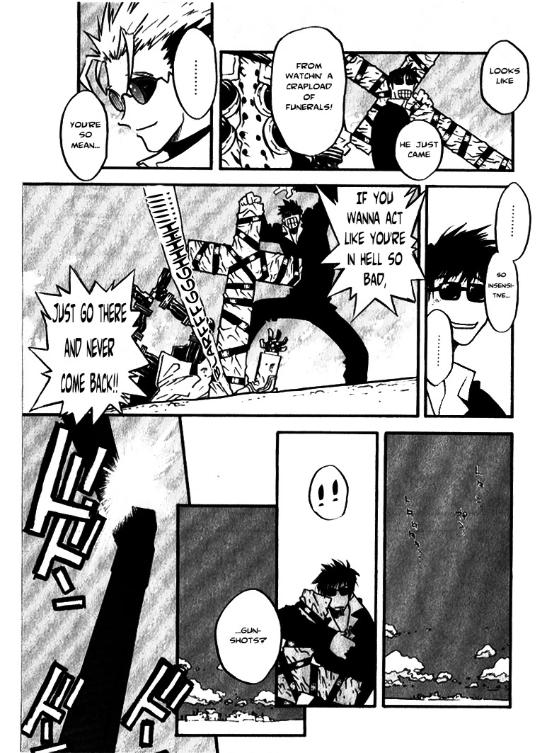 Trigun MAXIMUM Chapter 43 page 5 - Chapter 43: Deadbeats n' Blues