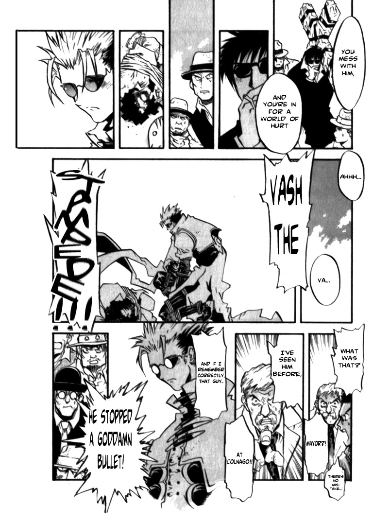 Trigun MAXIMUM Chapter 43 page 9 - Chapter 43: Deadbeats n' Blues