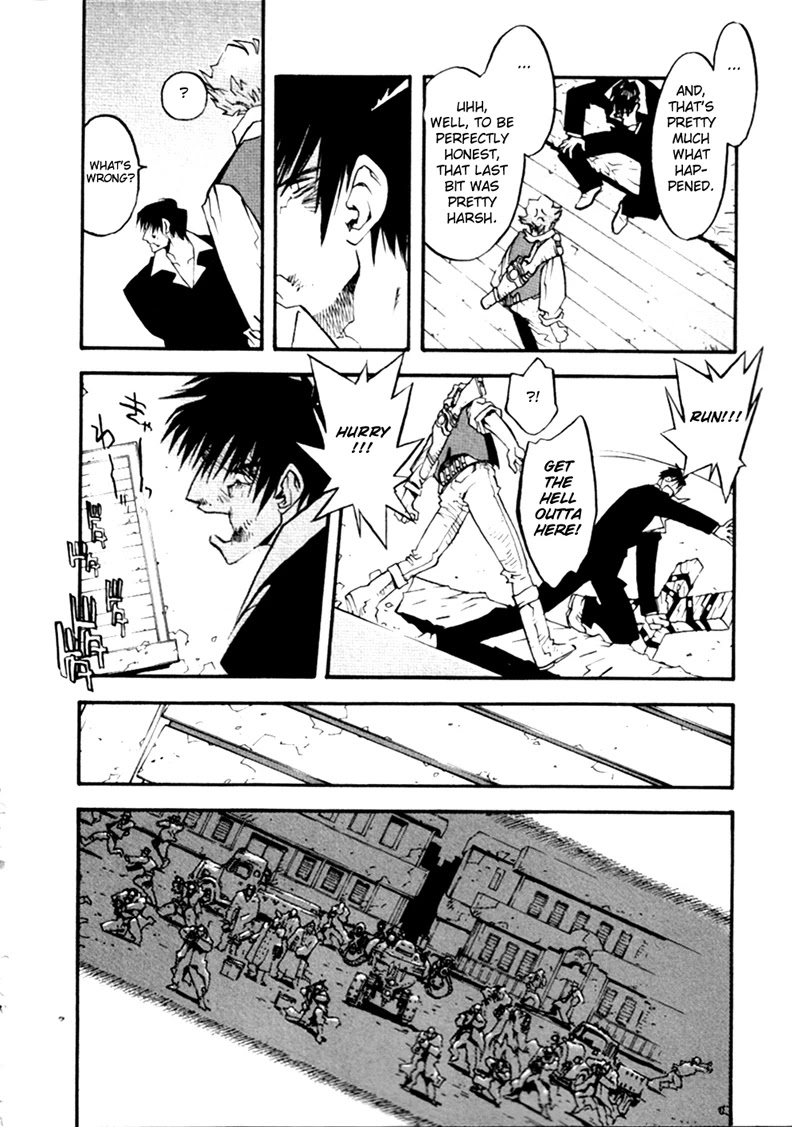 Trigun MAXIMUM Chapter 51 page 24 - Chapter 51: Wolfwood Spin-Off - Freed Bird