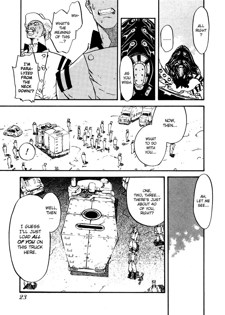 Trigun MAXIMUM Chapter 7 page 23 - Chapter 7: Return of the Blue Wing of Death