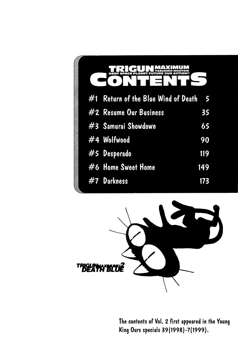 Trigun MAXIMUM Chapter 7 page 6 - Chapter 7: Return of the Blue Wing of Death
