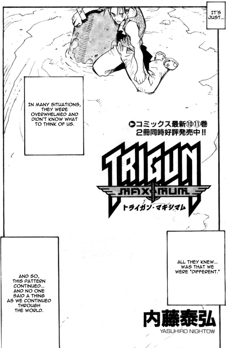 Trigun MAXIMUM Chapter 76 page 4 - Chapter 76: +-0