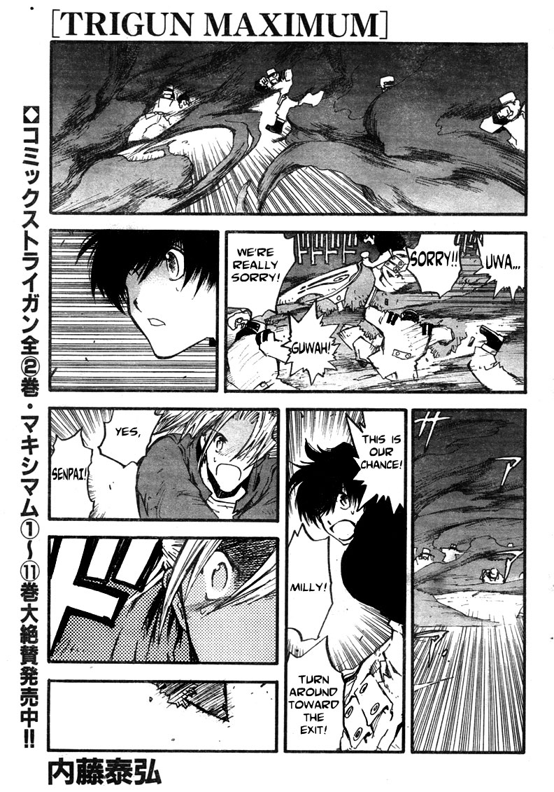 Trigun MAXIMUM Chapter 78 page 4 - Chapter 78: Run Livio Run
