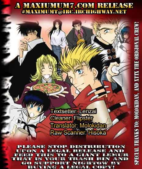 Trigun MAXIMUM Chapter 86 page 1 - Chapter 86: Tag in a Person
