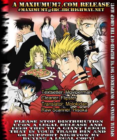 Trigun MAXIMUM Chapter 87 page 1 - Chapter 87: Catch as Catch Can