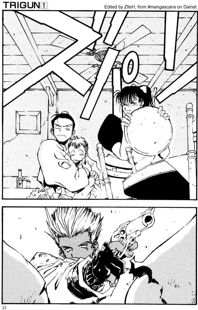 Trigun Chapter 1.1 page 17 - Vol.01 Chapter 1 : The 60,000,000,000.00 $$ Man