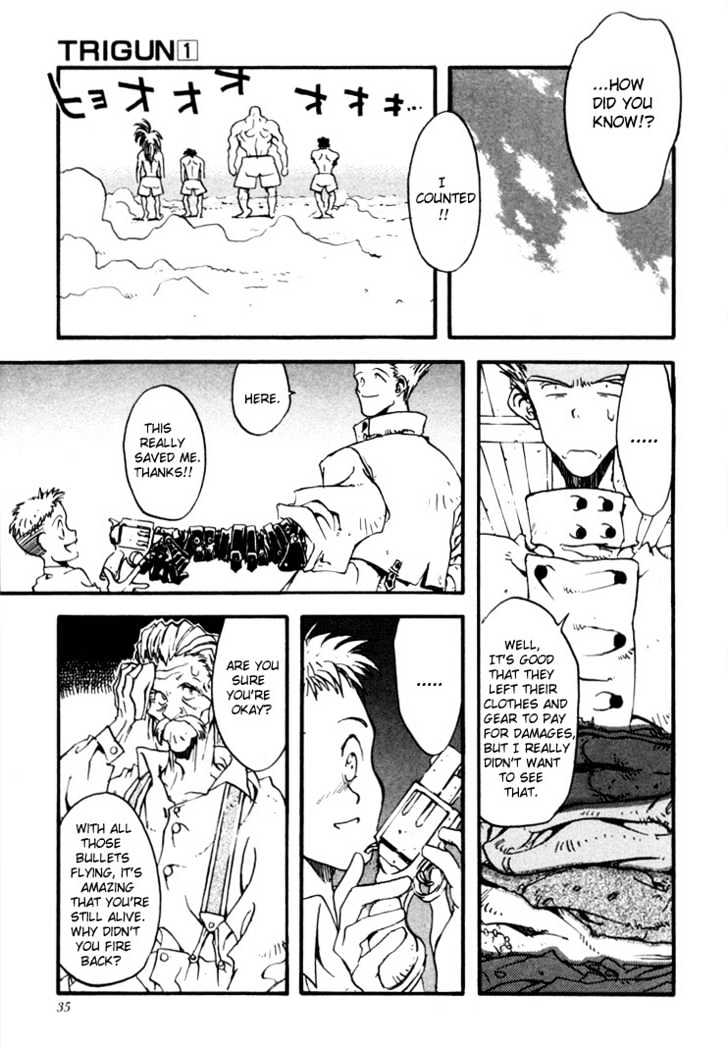 Trigun Chapter 1.1 page 21 - Vol.01 Chapter 1 : The 60,000,000,000.00 $$ Man