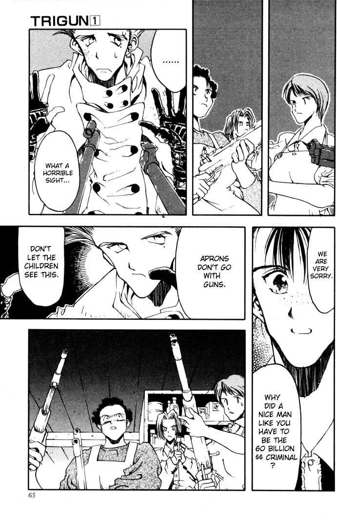 Trigun Chapter 1.2 page 19 - Vol.01 Chapter 2 : Looney Tunes