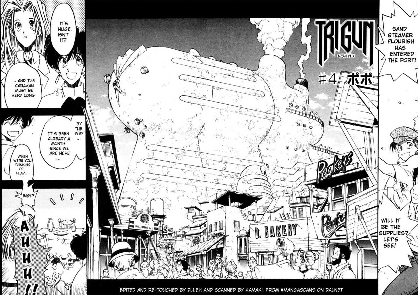 Trigun Chapter 1.4 page 4 - Vol.01 Chapter 4 : Popo