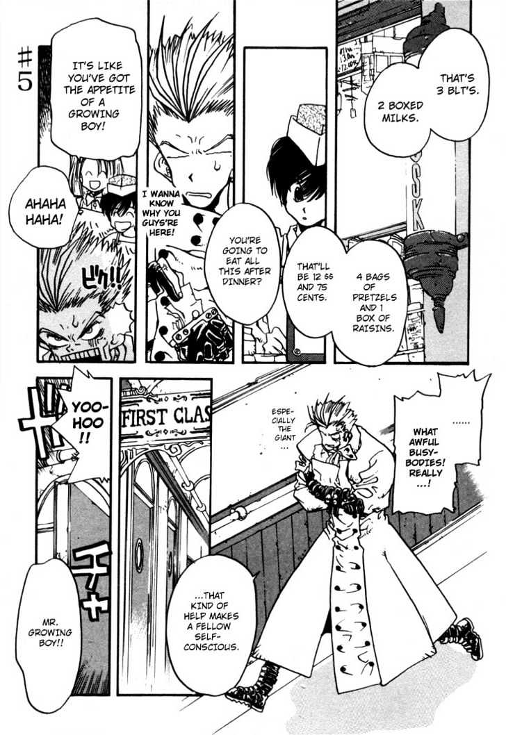 Trigun Chapter 1.5 page 1 - Vol.01 Chapter 5 : Strong Attack