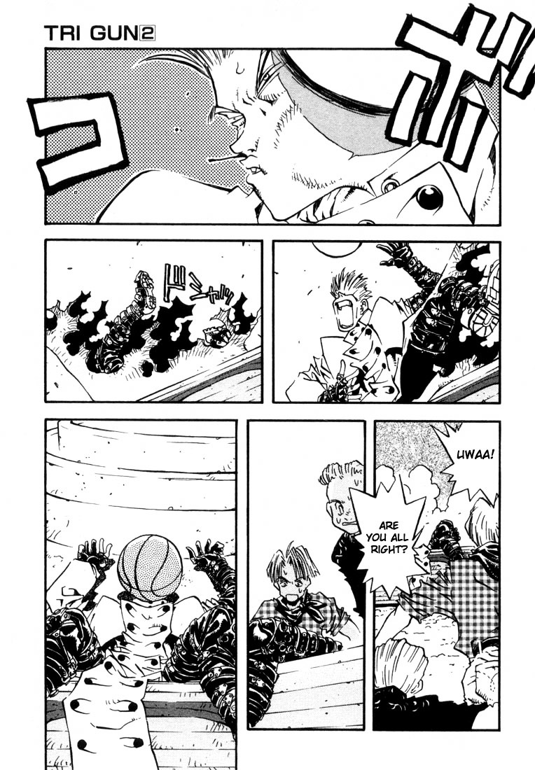 Trigun Vol.2 Chapter 13 page 7 - Vol.2 Chapter 13 : Blood and Thunder