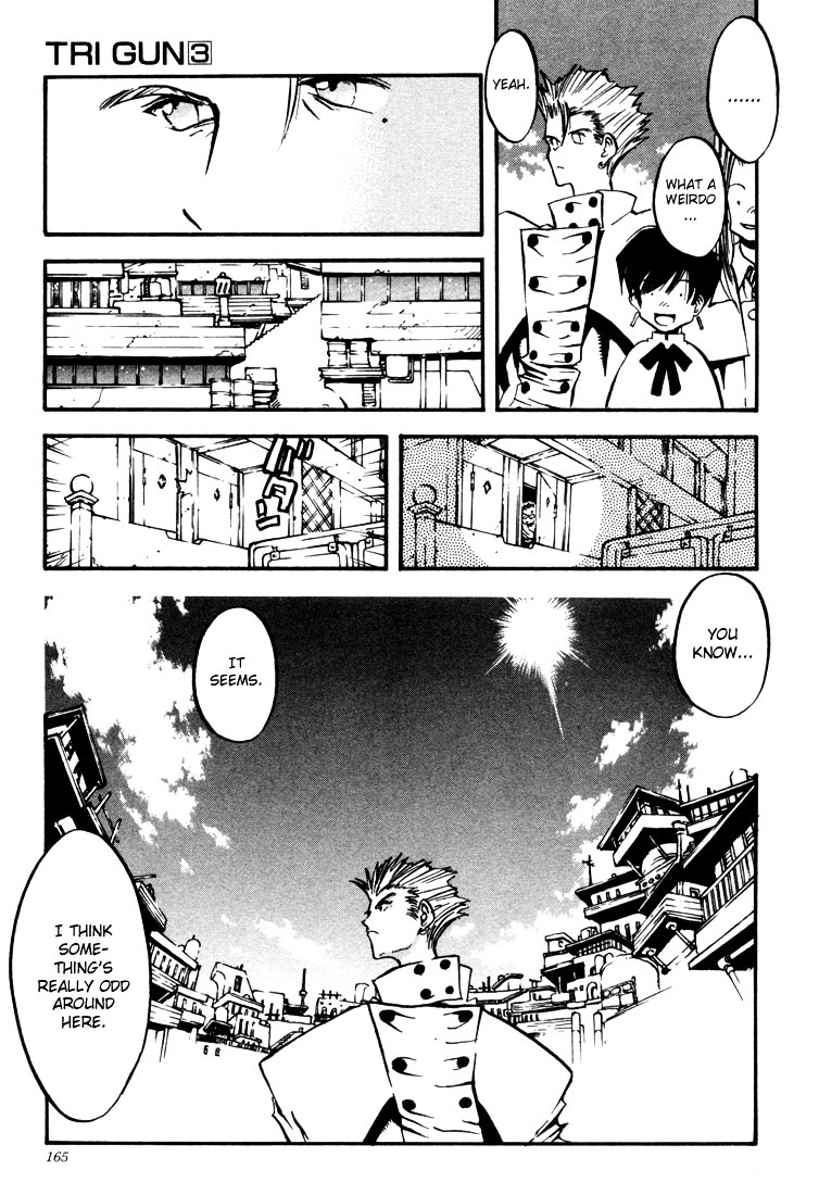 Trigun Chapter 3.19-1 page 10 - Vol.3 Chapter 19a : The Invisible Eye [Part A]