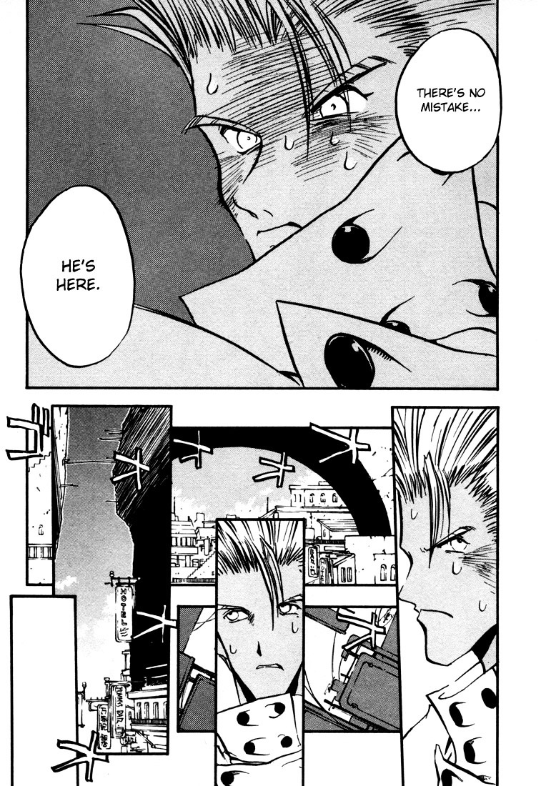 Trigun Chapter 3.19-1 page 14 - Vol.3 Chapter 19a : The Invisible Eye [Part A]