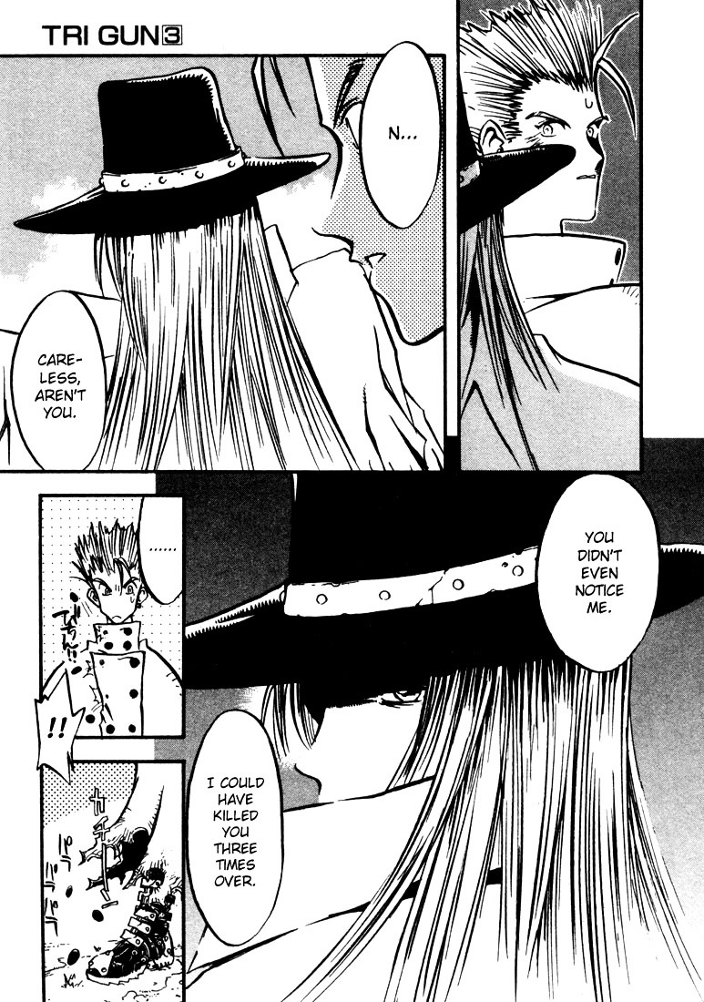 Trigun Chapter 3.19-1 page 16 - Vol.3 Chapter 19a : The Invisible Eye [Part A]
