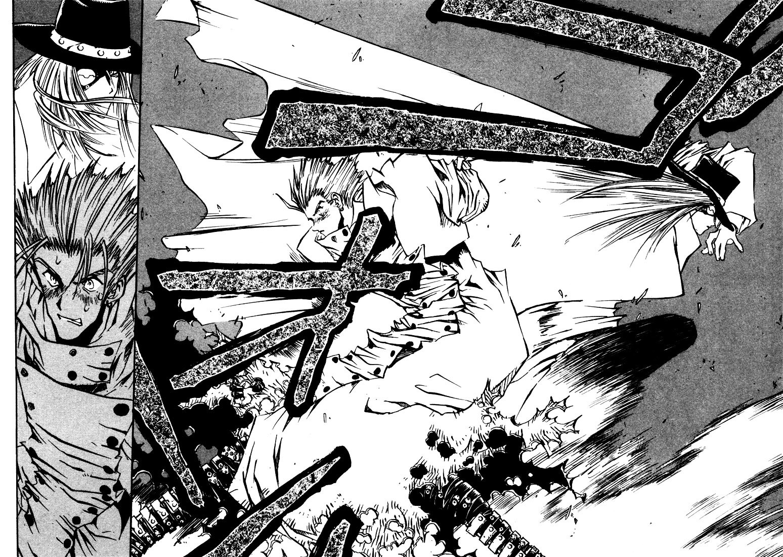 Trigun Vol.3 Chapter 19 page 2 - Vol.3 Chapter 19b : The Invisible Eye [Part B]