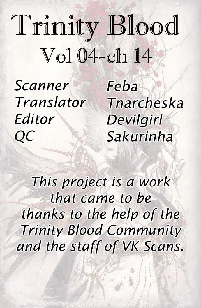 Trinity Blood Chapter 14 page 1 - Chapter 14 : The Red Shoes
