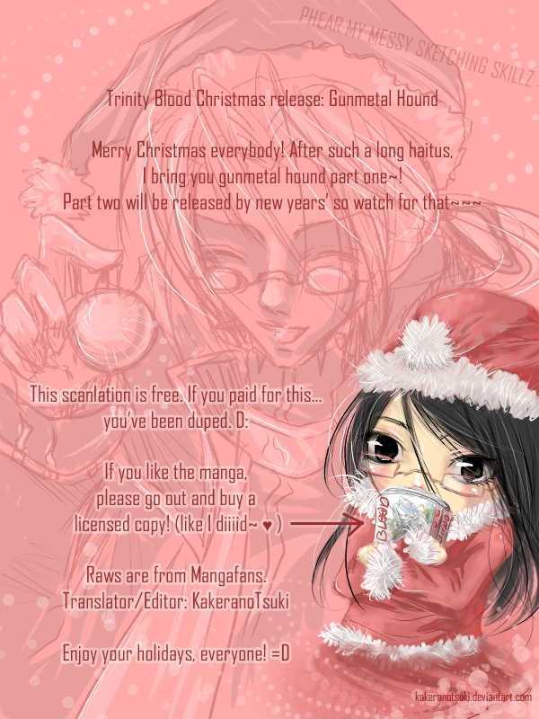 Trinity Blood Chapter 34.1 page 1 - Chapter 34.1 : GUNMETAL HOUND Side Red Hellhound Blues