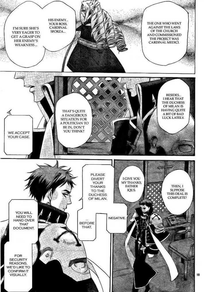 Trinity Blood Chapter 34.1 page 13 - Chapter 34.1 : GUNMETAL HOUND Side Red Hellhound Blues