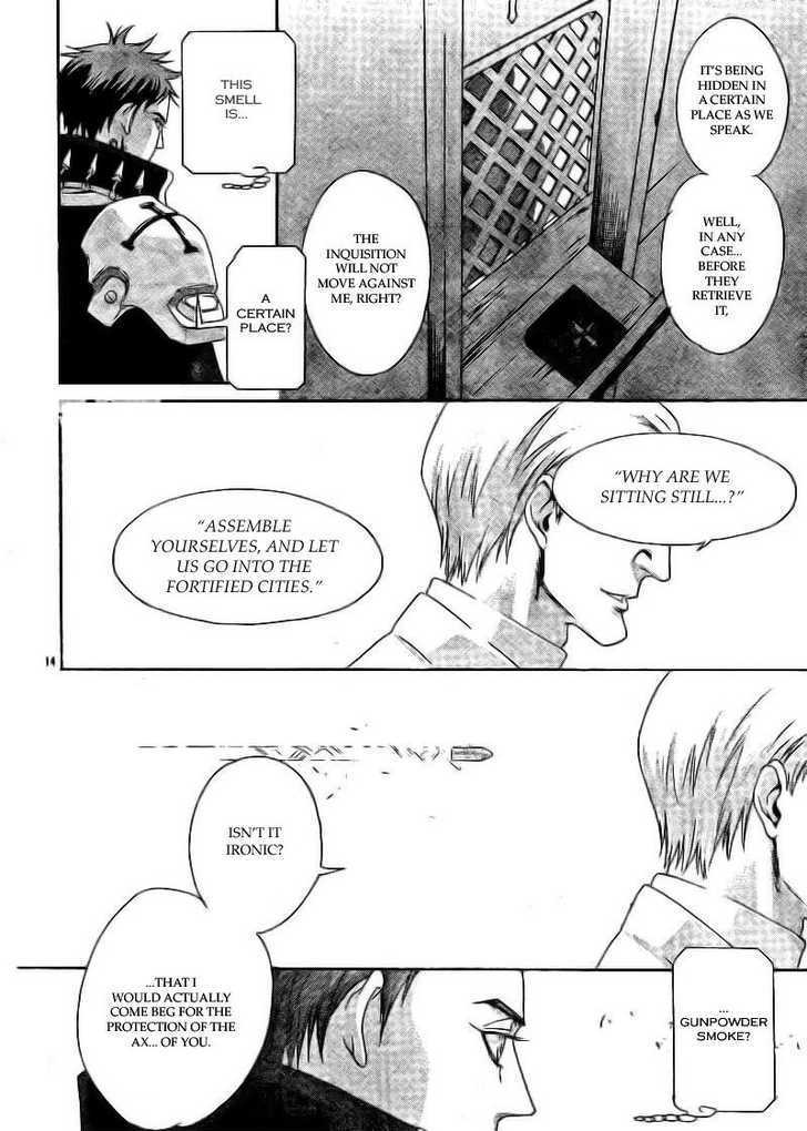 Trinity Blood Chapter 34.1 page 14 - Chapter 34.1 : GUNMETAL HOUND Side Red Hellhound Blues