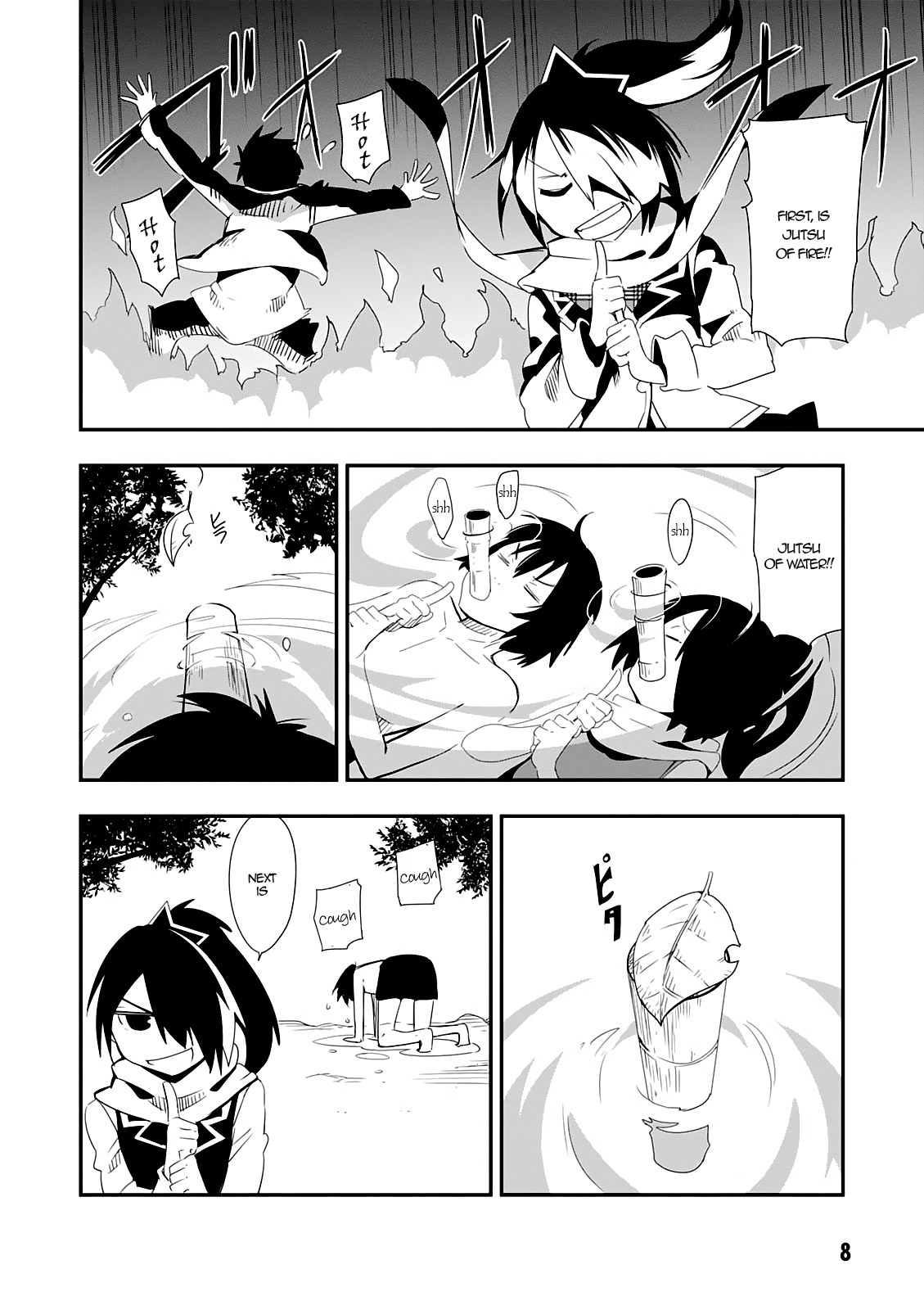 Trinity Seven - 7-nin no Mahoutsukai Comic Anthology Chapter 2 page 3 - Chapter 2: Scroll of Ninjutsu Training is Severe!!