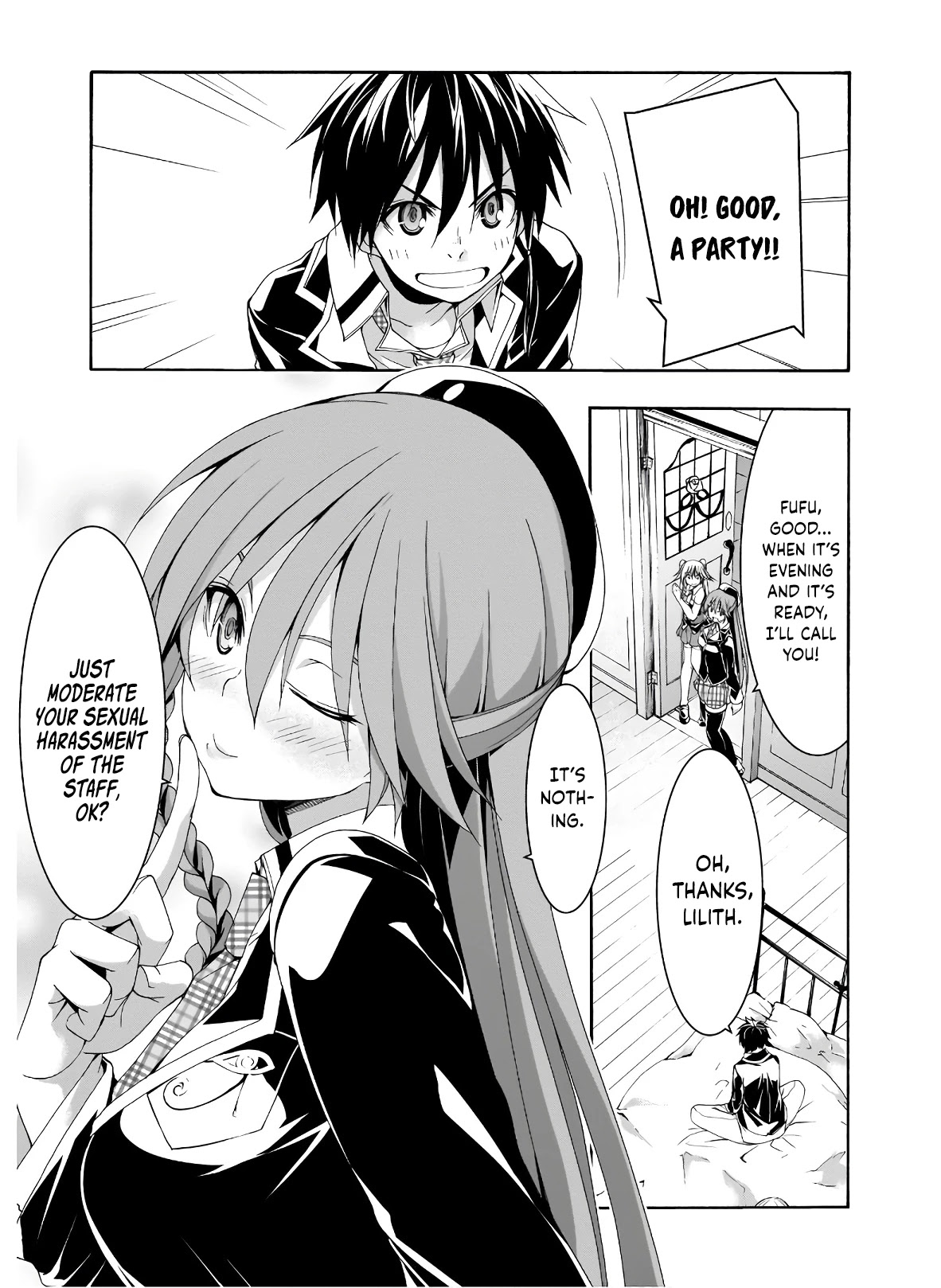 Trinity Seven: 7-Nin no Mahoutsukai Chapter 100 page 10 - Chapter 100: Return of the Demon Lord and Victory Banquet