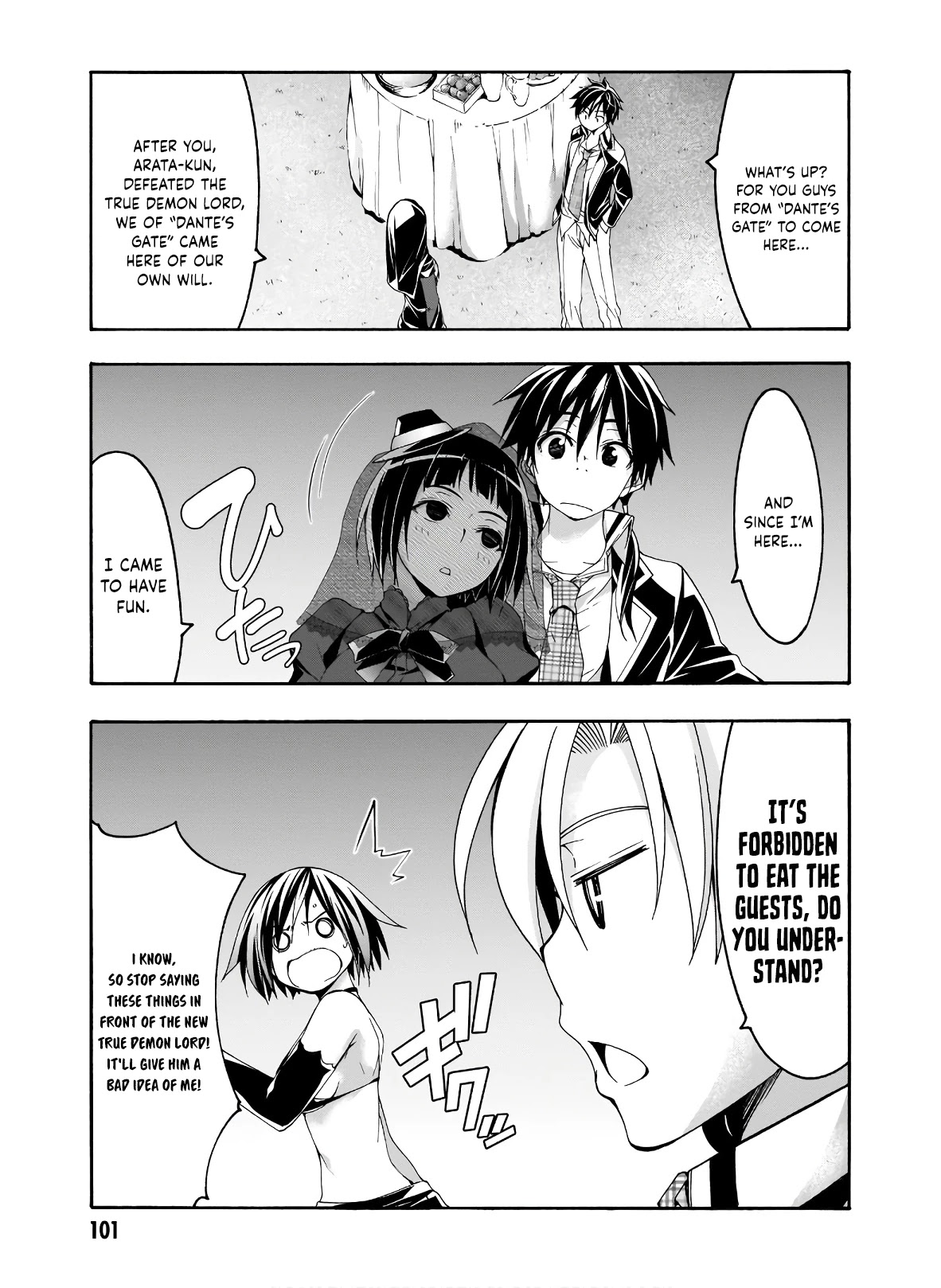 Trinity Seven: 7-Nin no Mahoutsukai Chapter 100 page 18 - Chapter 100: Return of the Demon Lord and Victory Banquet