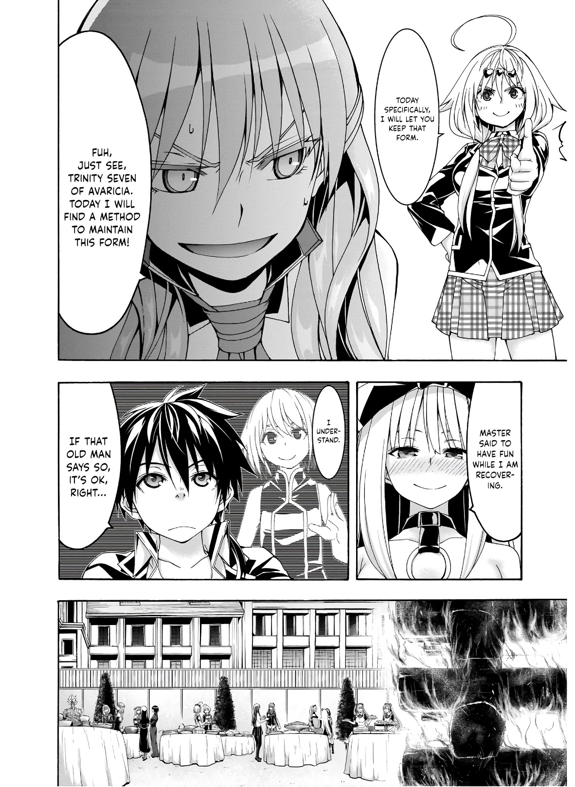 Trinity Seven: 7-Nin no Mahoutsukai Chapter 100 page 19 - Chapter 100: Return of the Demon Lord and Victory Banquet