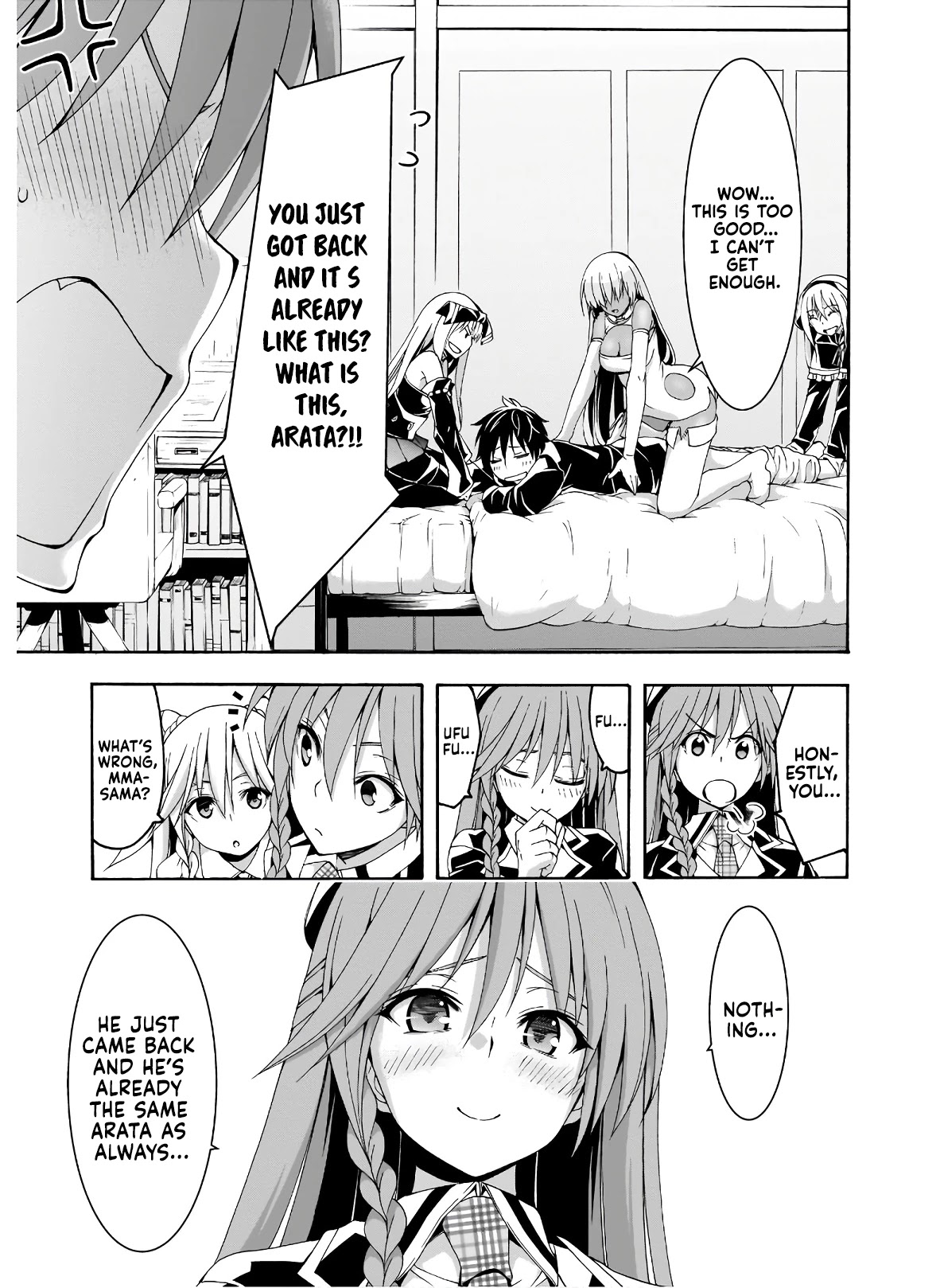 Trinity Seven: 7-Nin no Mahoutsukai Chapter 100 page 8 - Chapter 100: Return of the Demon Lord and Victory Banquet