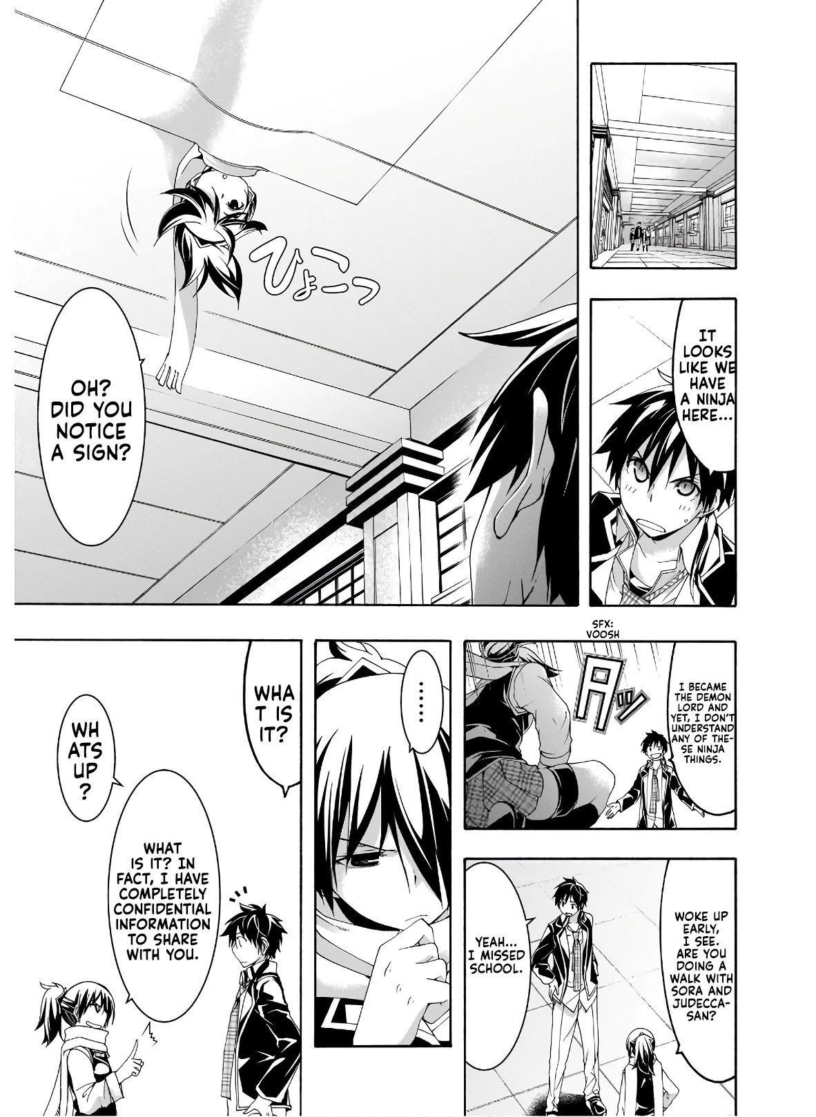 Trinity Seven: 7-Nin no Mahoutsukai Chapter 101 page 14 - Chapter 101: The Lonely Shadow and School Life
