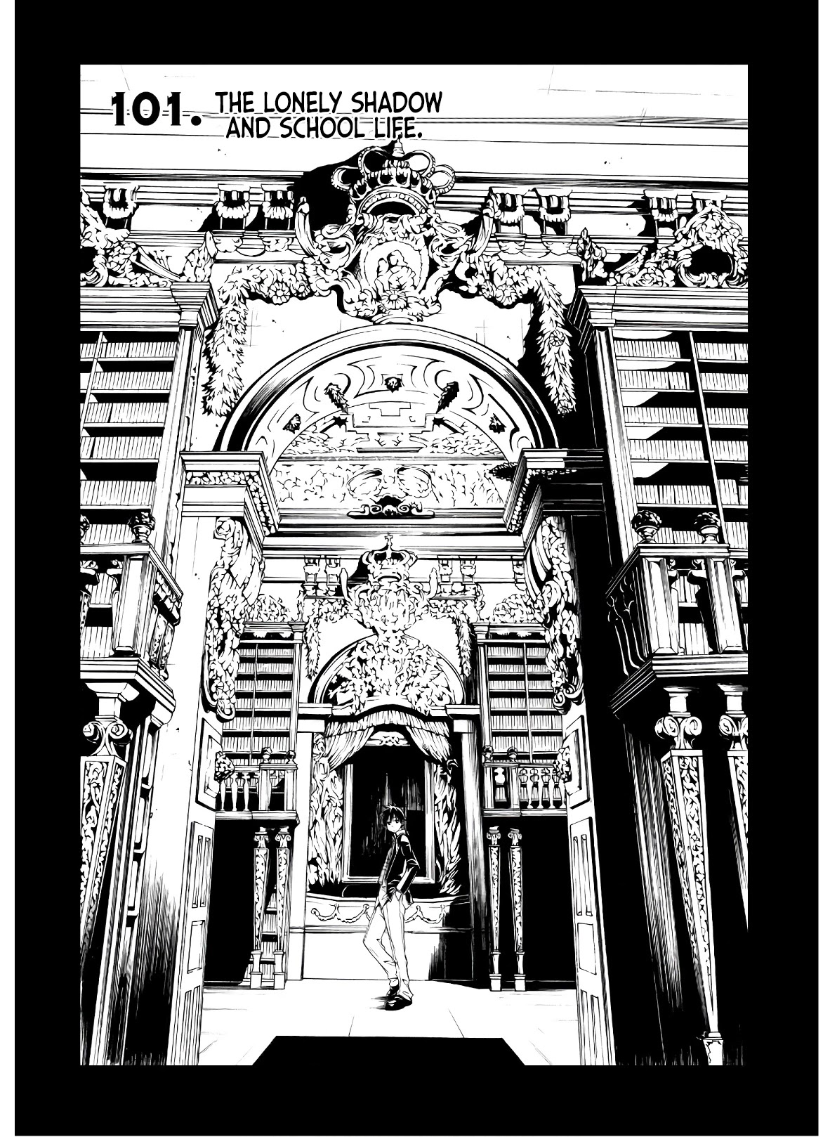 Trinity Seven: 7-Nin no Mahoutsukai Chapter 101 page 2 - Chapter 101: The Lonely Shadow and School Life