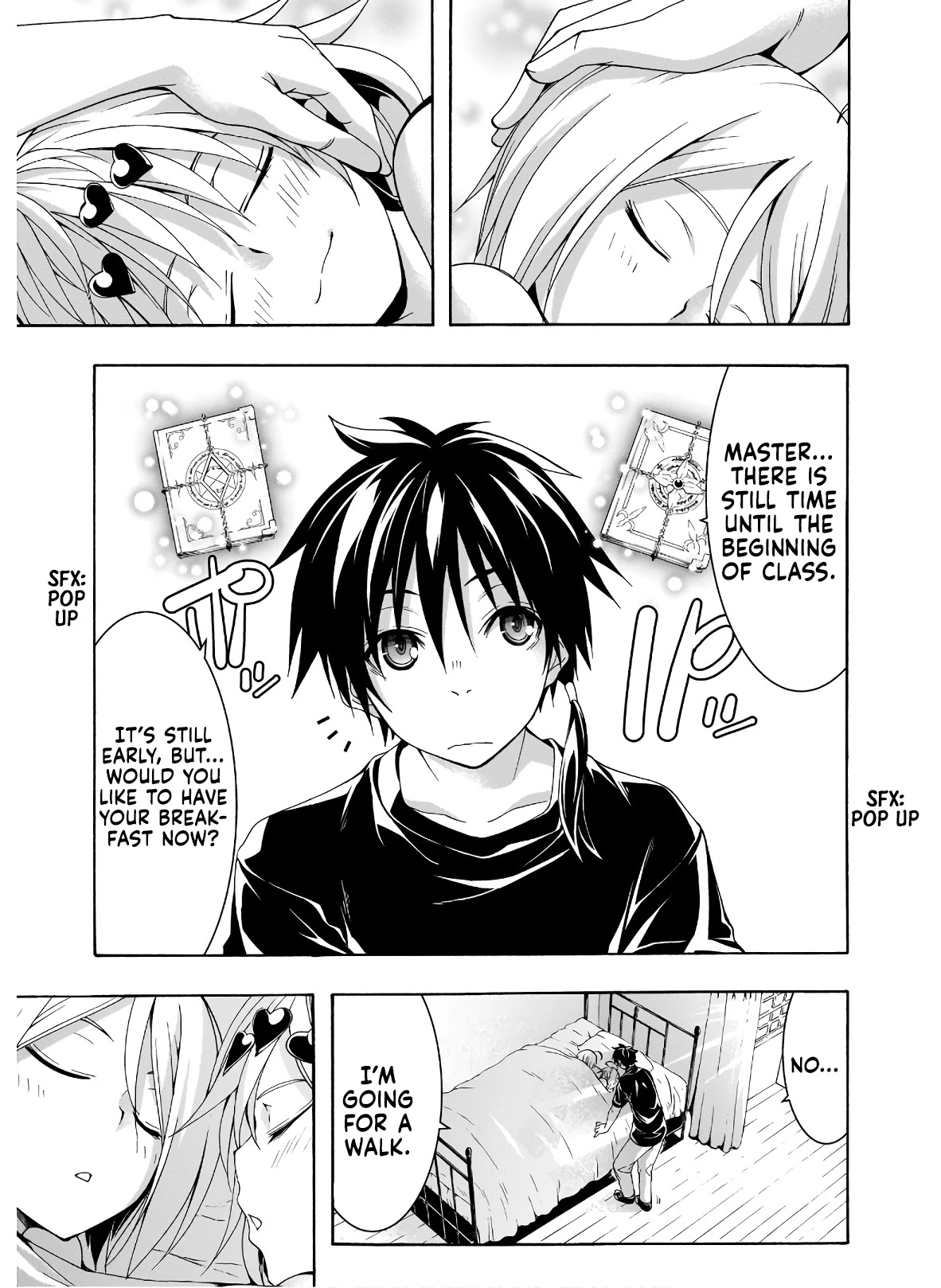 Trinity Seven: 7-Nin no Mahoutsukai Chapter 101 page 6 - Chapter 101: The Lonely Shadow and School Life
