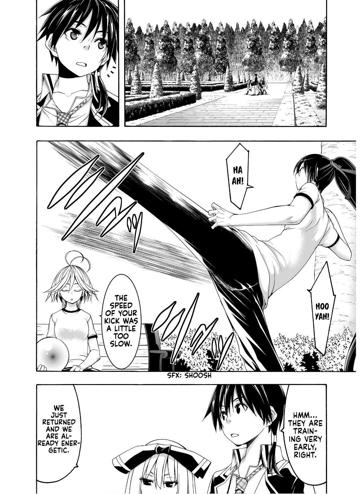 Trinity Seven: 7-Nin no Mahoutsukai Chapter 101 page 9 - Chapter 101: The Lonely Shadow and School Life
