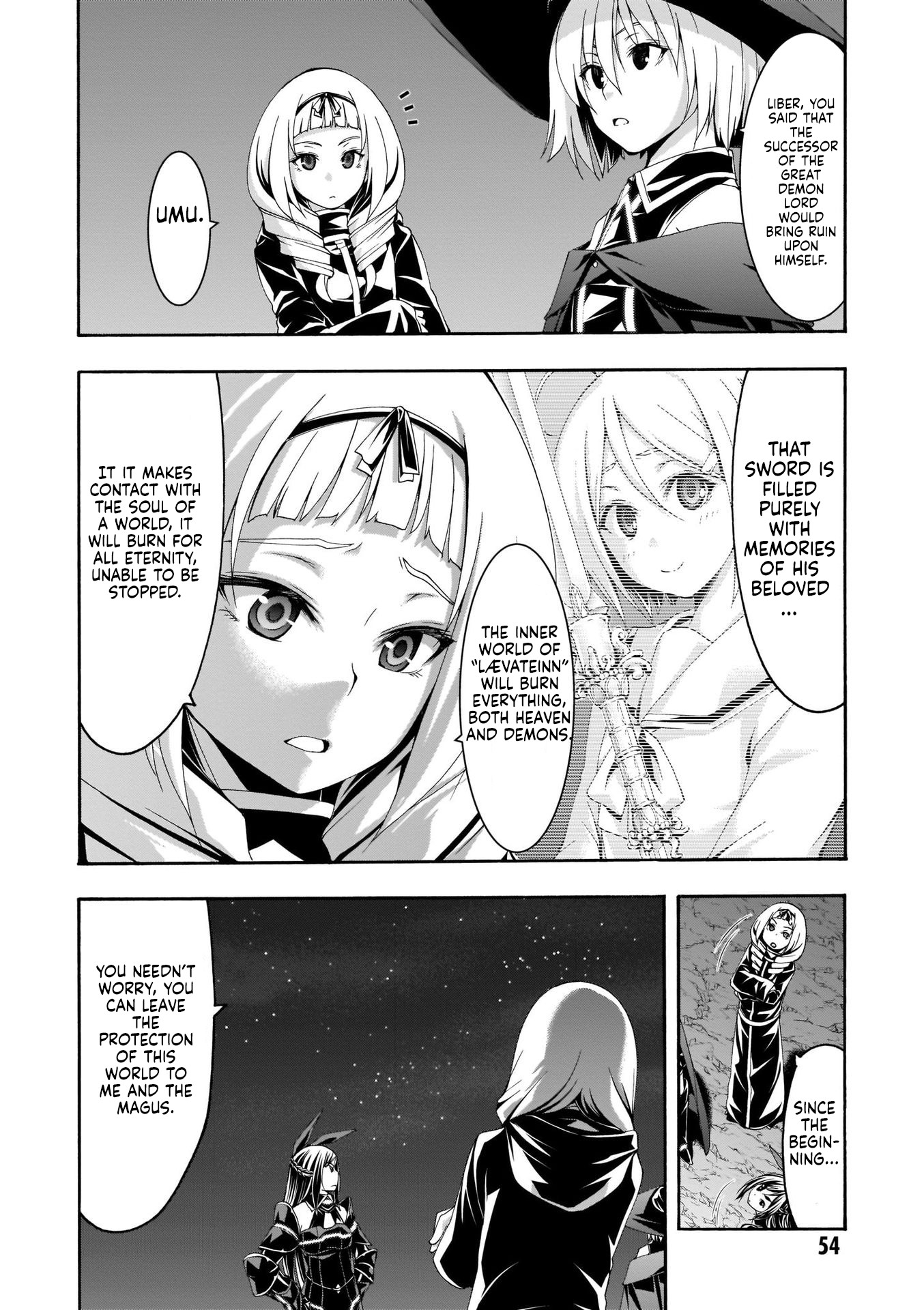 Trinity Seven: 7-Nin no Mahoutsukai Chapter 110 page 21 - Chapter 110: The War for Hijiri and Goddess's Identity