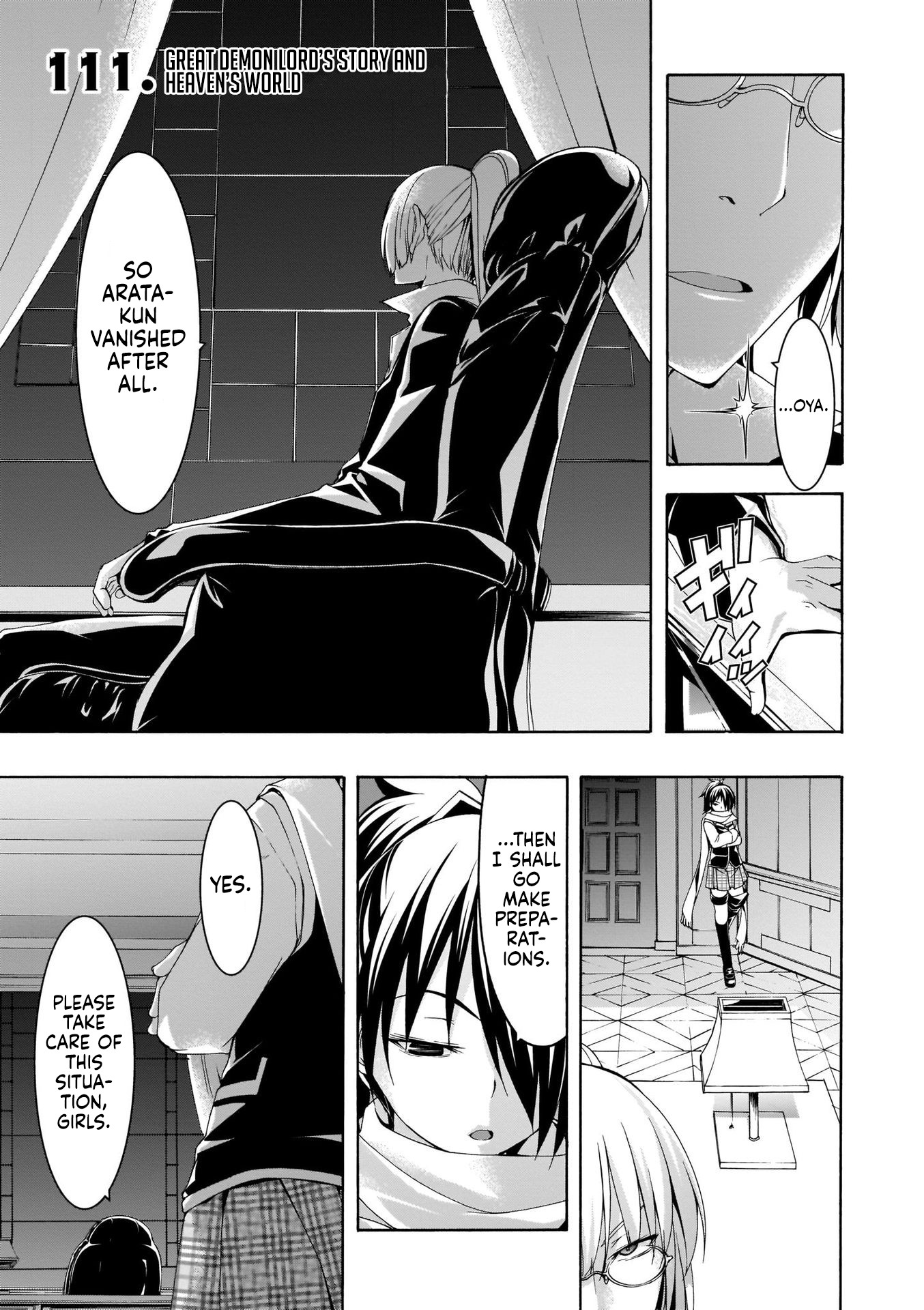 Trinity Seven: 7-Nin no Mahoutsukai Chapter 111 page 2 - Chapter 111: The Great Demon Lord’s Story and Heaven’s World