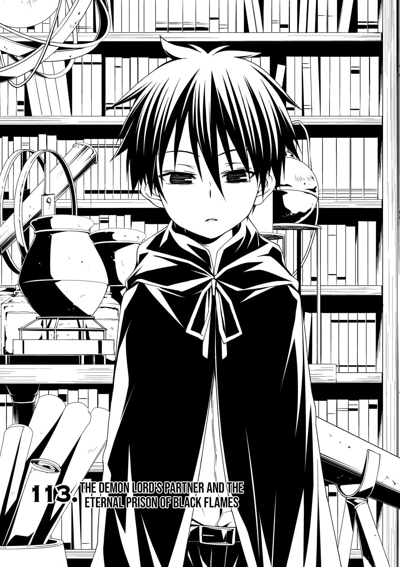 Trinity Seven: 7-Nin no Mahoutsukai Chapter 113 page 2 - Chapter 113: The Demon Lord's Partner and The Eternal Prison of Black Flames