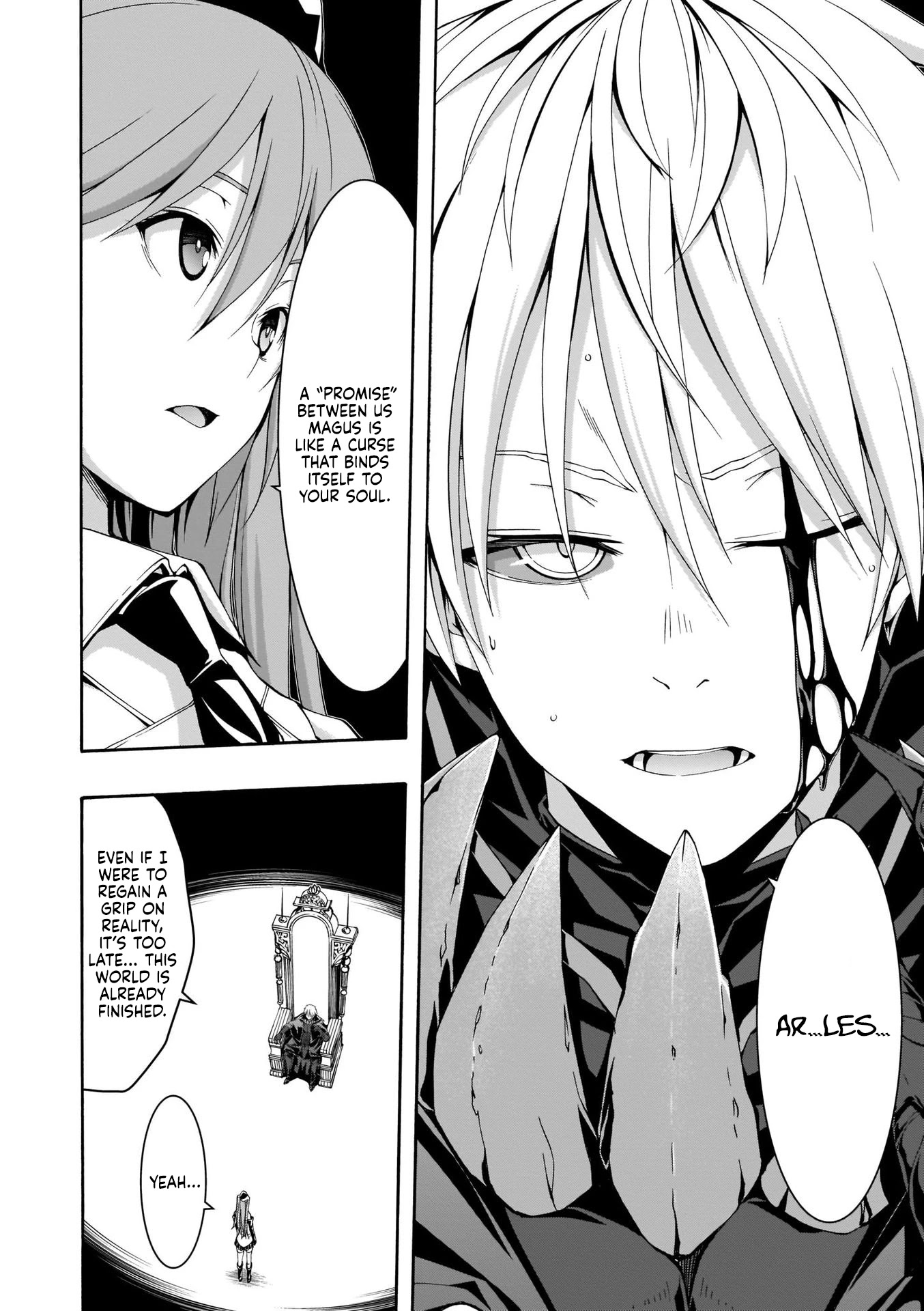 Trinity Seven: 7-Nin no Mahoutsukai Chapter 113 page 21 - Chapter 113: The Demon Lord's Partner and The Eternal Prison of Black Flames
