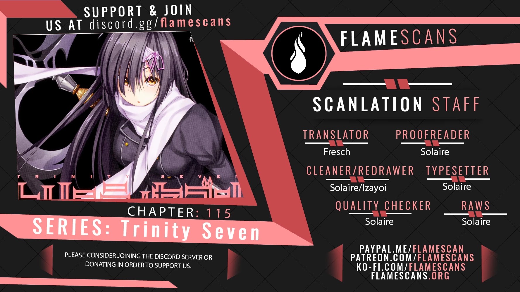 Trinity Seven: 7-Nin no Mahoutsukai Chapter 115 page 1 - Chapter 115