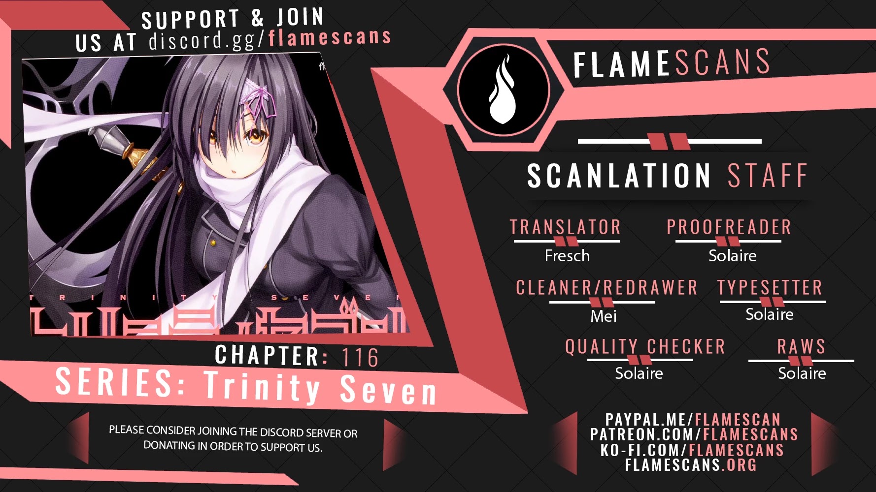 Trinity Seven: 7-Nin no Mahoutsukai Chapter 116 page 1 - Chapter 116