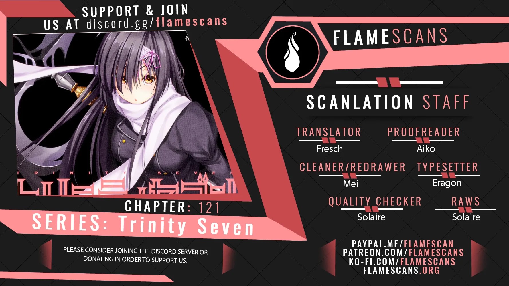 Trinity Seven: 7-Nin no Mahoutsukai Chapter 121 page 1 - Chapter 121