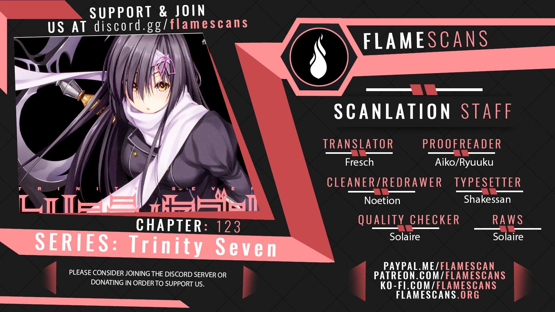Trinity Seven: 7-Nin no Mahoutsukai Chapter 123 page 1 - Chapter 123