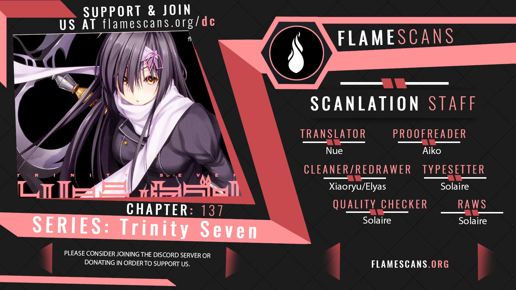 Trinity Seven: 7-Nin no Mahoutsukai Chapter 137 page 1 - Chapter 137