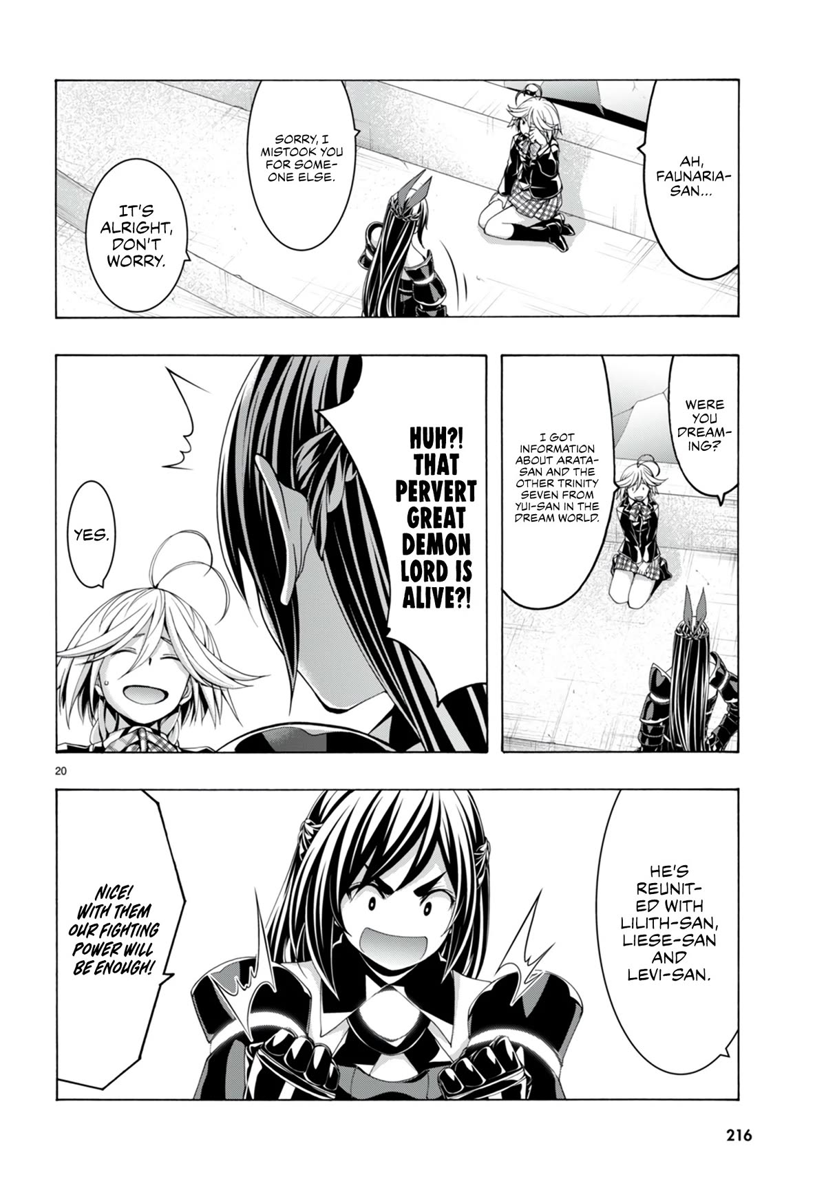 Trinity Seven: 7-Nin no Mahoutsukai Chapter 148 page 21 - Chapter 148