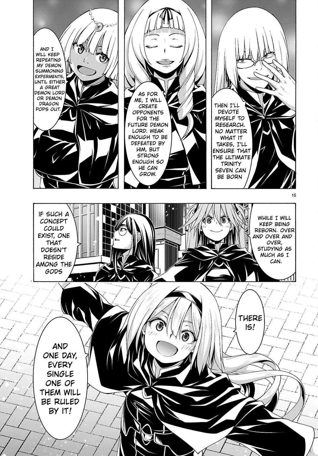 Trinity Seven: 7-Nin no Mahoutsukai Chapter 163 page 16 - Chapter 163: The Goddess's Reincarnation and The Ancient Promise