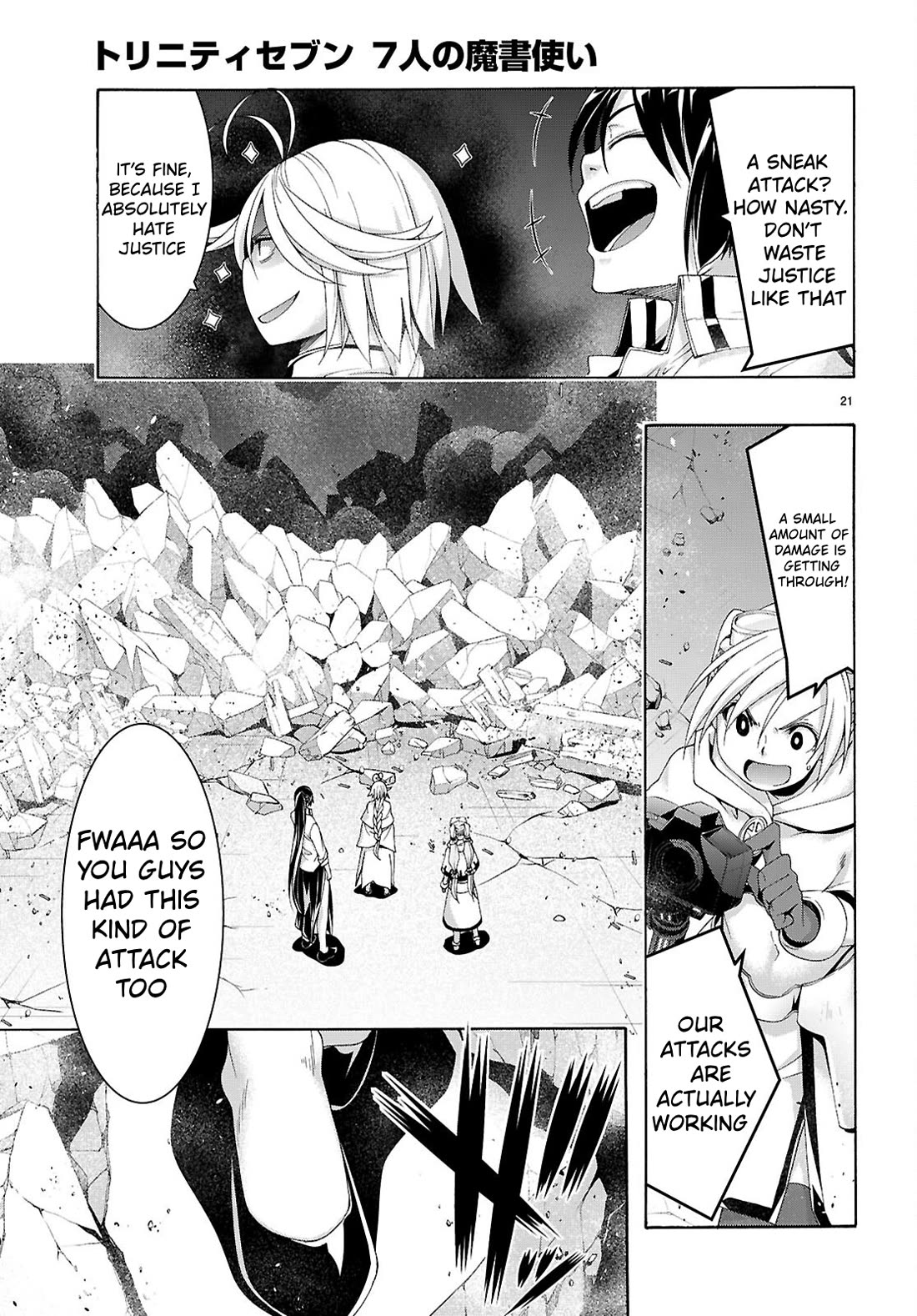 Trinity Seven: 7-Nin no Mahoutsukai Chapter 166 page 22 - Chapter 166: Darkness Attack and The Justice Demon Emperor