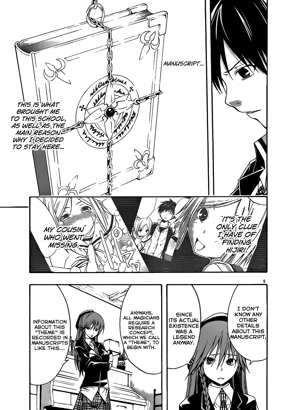 Trinity Seven: 7-Nin no Mahoutsukai Chapter 2 page 10 - Chapter 2: Night Lesson & Prison Lock